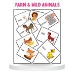 Farm & Wild Animals 24 Flashcards